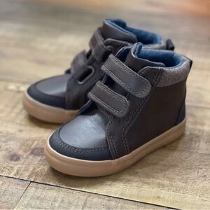 Target Kids Sneakers -Cat & Jack Toddler Boy Haider Brown High-Top Sneakers 7T